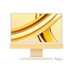 iMac Apple iMac 24'' 512 Go SSD 8 Go RAM Puce M3 CPU 8 coeurs GPU 10 coeurs Jaune Nouveau