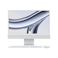 iMac Apple iMac 24'' 256 Go SSD 8 Go RAM Puce M3 CPU 8 coeurs GPU 8 coeurs Argent Clavier Pave Numerique Touch ID Nouveau