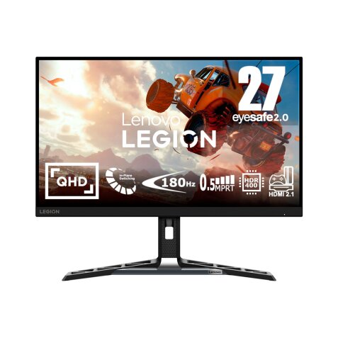 Ecran PC Lenovo LEGION R27qe 27'' QHD IPS 0.5MS MPRT 180HZ 450NITS REGLABLE HAUTEUR, INCLINABLE (TILT, SWIVEL, LIFT,PIVOT)