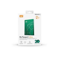 Western Digital My Passport Ultra, 20th Anniversary Edition disque dur externe 2 To 2.5" USB Type-C 3.2 Gen 1 (3.1 Gen 1) Vert