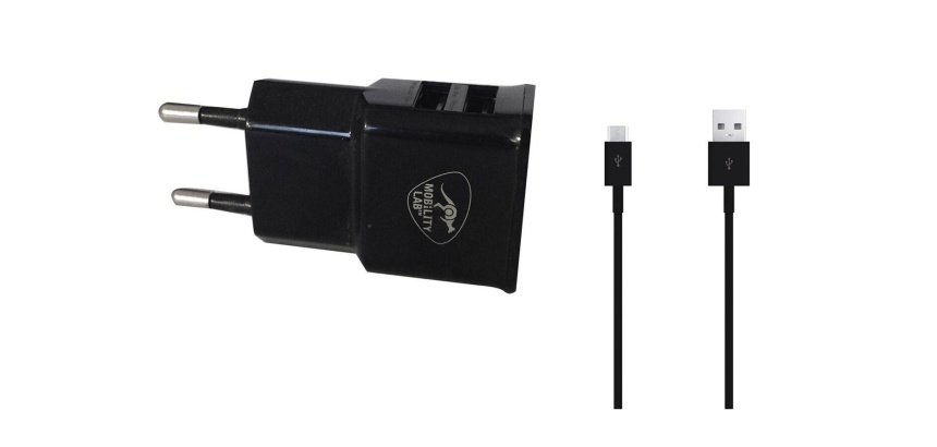 Connectique et chargeurs pour tablette Mobility Lab Chargeur secteur + câble Micro USB Noir