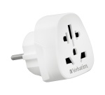 Prises, multiprises et accessoires électriques Verbatim Adaptateur de voyage WTEU-02 prise Monde vers Europe