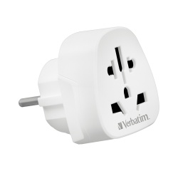 Prises, multiprises et accessoires électriques Verbatim Adaptateur de voyage WTEU-02 prise Monde vers Europe