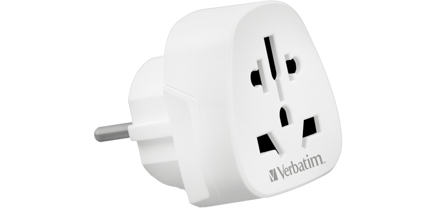 Prises, multiprises et accessoires électriques Verbatim Adaptateur de voyage WTEU-02 prise Monde vers Europe