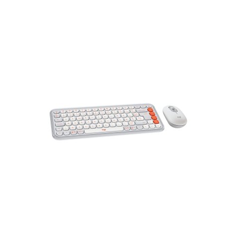 Ensemble clavier et souris Logitech Logitech POP ICON COMBO, ensemble clavier et souris Bluetooth, frappe confortable - Blanc