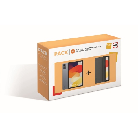 Tablette tactile Xiaomi Pack Redmi Pad SE 11'' Wifi 128 Go Gris + Etui de protection