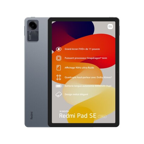 Tablette tactile Xiaomi REDMI PAD SE 128Go Noir