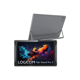 Tablette tactile Logicom STAND PRO 2 10.1'' avec support integre 4 Go RAM 64 Go 6000 mAh - Grise