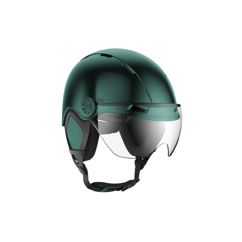 Casque avec Visière Vélo et Trottinette Helmat Style CASR, vert