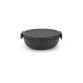 Conservation des aliments Brabantia Make & Take Boîte a salade Ronde, 1.3L - Dark Grey