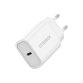 Chargeur pour téléphone mobile Otterbox Chargeur mural 20W, 1 port USB-C antichoc, Power Delivery, charge rapide pour Smartphone, tablettes, BLANC