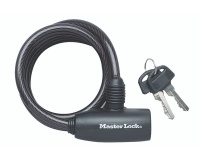 Câble antivol  à clé 1.8 m x 8 mm 2 clés noir