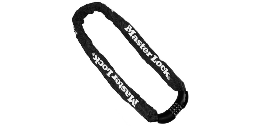 Antivol chaîne - à combinaison - 90 cm x 8 mm - noir