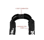 Antivol chaîne - à combinaison - 90 cm x 8 mm - noir