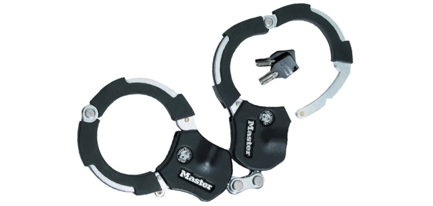 Antivol Masterlock menottes en acier trempé de 7.6cm de diamètre 1 maillon