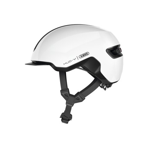 Casque de vélo Abus HUD-Y, Shiny white