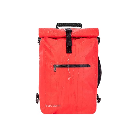 Porte bagage, sacoche, panier vélo Badawin SAC A DOS / SACOCHE DE VELO 2 EN 1 ALI 25L ROUGE