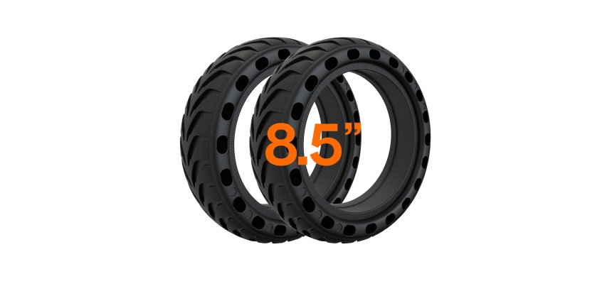 Pneu, chambre à air trottinette Casr Pack 2 Pneus Alvéolés Anti-Crevaisons 8.5 Pouces pour Trottinette Electrique CASR
