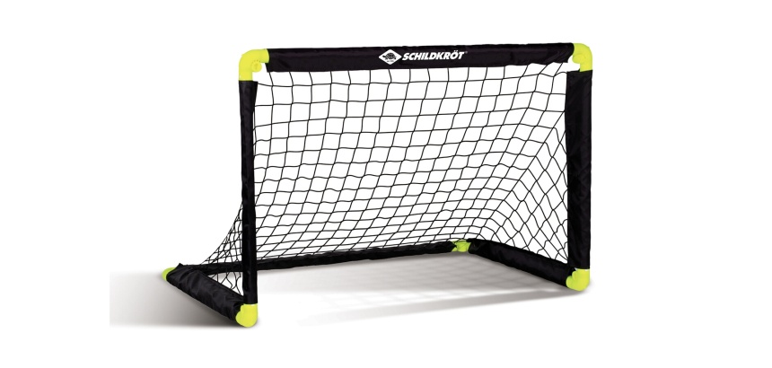 But de football pliable, noir