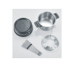 Appareil à fondue FO 2470, acier inoxydable / noir