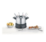 Appareil à fondue FO 2470, acier inoxydable / noir