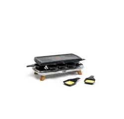 Raclette Tefal GOURMET 3 EN 1 GRILL PLANCHA 8 COUPELLES PROFONDES 1350W RE610D12