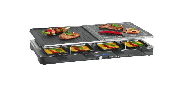 Four à raclette RG 3518, avec pierre de cuisson