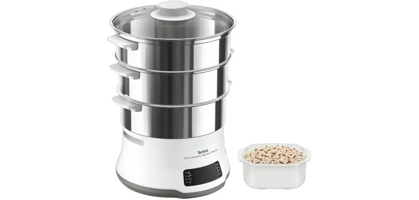 Cuiseur vapeur Tefal DELUXE CONVENIENT SERIES 8 Programmes 3 Niveaux de Cuisson Ecran Tactile VC502D10