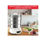 Cuiseur vapeur Tefal DELUXE CONVENIENT SERIES 8 Programmes 3 Niveaux de Cuisson Ecran Tactile VC502D10