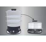 Cuiseur vapeur Seb ULTRACOMPACT 9L 3 BOLS EMPILABLES + BAC à RIZ VC204800