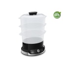 Cuiseur vapeur Seb ULTRACOMPACT 9L 3 BOLS EMPILABLES + BAC à RIZ VC204800