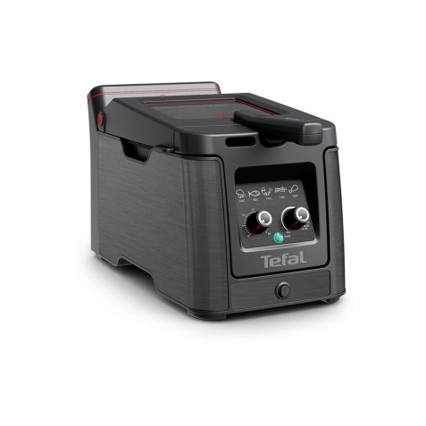 Friteuse classique Tefal Clear Duo Friteuse, Moins de fumee et d'odeurs, Noir, FR600810