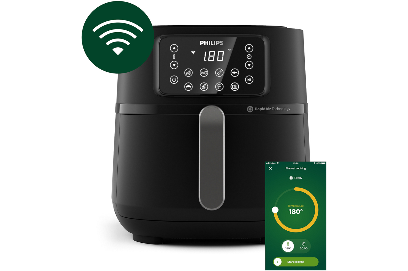 Friteuse Philips Airfryer connecte serie 5000 XXL HD9285/93 sur