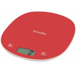 Balance de cuisine Terraillon MACARON+ RE-CYCLE ROUGE COQUELICOT