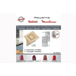 Sac aspirateur Rowenta ZR003901 6 sacs + 2 microfiltres