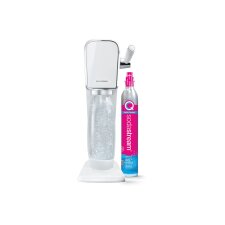 Machine à soda et eau gazeuse Sodastream Machine ART Blanche + 1 bouteille 1L compatible Lave-vaisselle