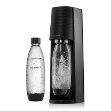 Machine à soda et eau gazeuse Sodastream TERRA Noire + 2 bouteilles compatibles Lave Vaisselle