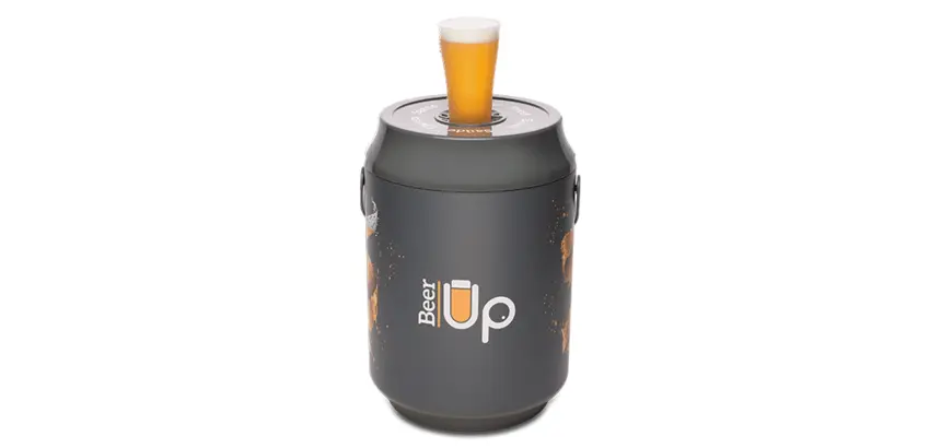 Pompe à bière Beer Up portative avec 10 verres + accessoires + ceinture porte gobelet