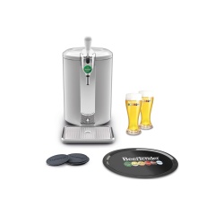 Pompe à bière Krups BEERTENDER YY4811FD COMPACT Silver Fûts 5L + ACCESSOIRES YY4811FD