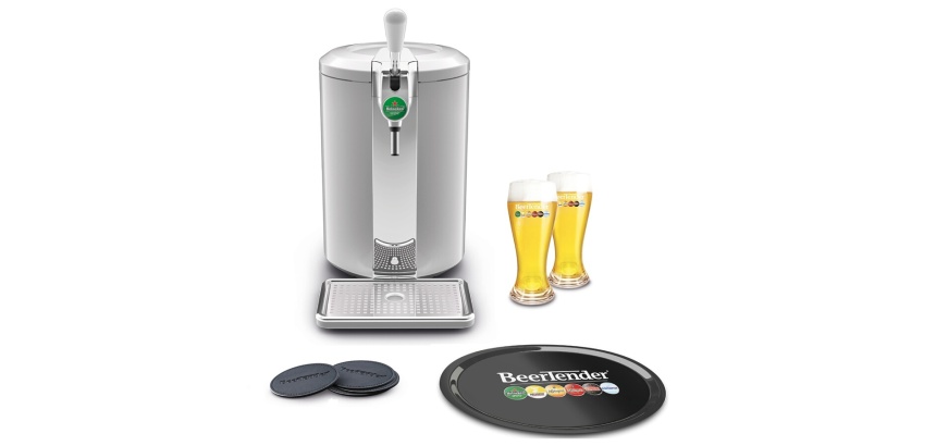 Pompe à bière Krups BEERTENDER YY4811FD COMPACT Silver Fûts 5L + ACCESSOIRES YY4811FD