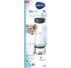 Bouteille filtrante 1.3 L Gris Foncé - Fill & Serve