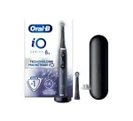 Brosse à dents électrique Oral B iO 8S Brosse A Dents Electrique Noire connectee Bluetooth, 2 Brossettes, 1 Etui De Voyage