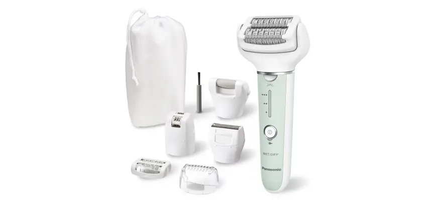 Epilateur électrique Panasonic ES-EY70AG503 avec 4 têtes incluses Wet & Dry
