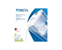 Bouteille et carafe filtrante Brita Aluna Calendar 2 mois MAXTRA PRO blanche 1055392