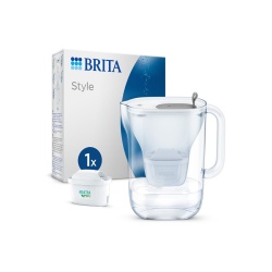 Bouteille et carafe filtrante Brita Carafe filtrante Style grise (2,4L) inclus 1 cartouche filtrante MAXTRA PRO All-in-1