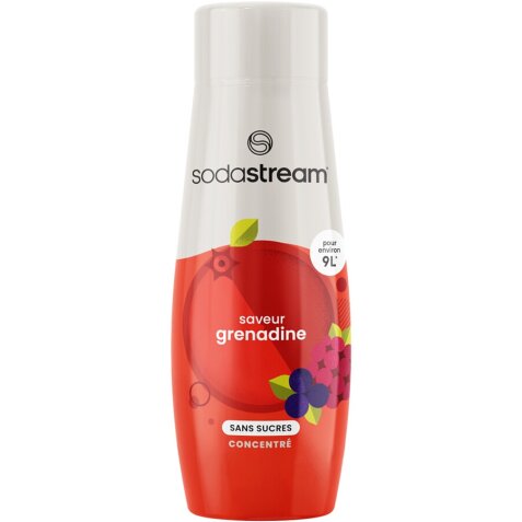 Sirop et concentré Sodastream Concentre Saveur GRENADINE SANS SUCRES 440ml