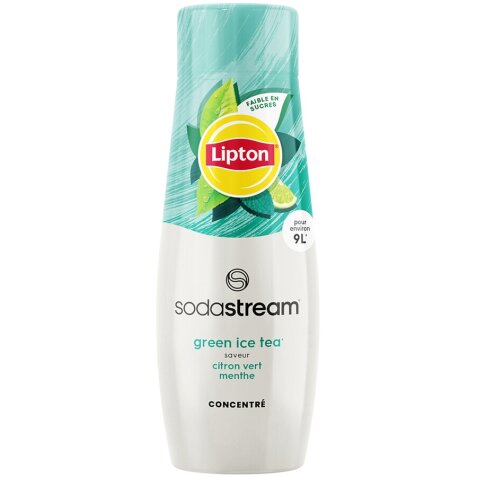 Sirop et concentré Sodastream Concentre Lipton Green Ice Tea saveur Menthe Citron Vert 440ml