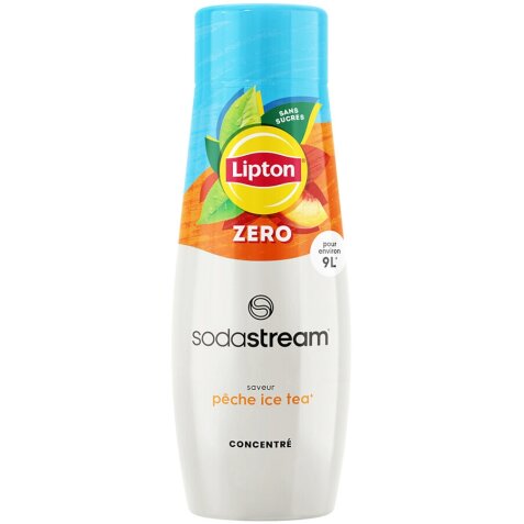 Sirop et concentré Sodastream Concentre Lipton Ice Tea saveur Peche Zero 440ml