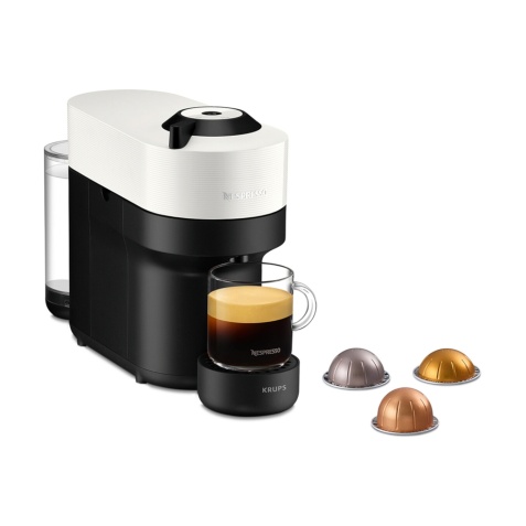 Cafetière à capsule Krups VERTUO POP BLANCHE YY4889FD BLANC COCO