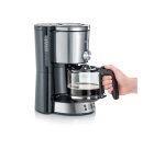 Cafetière électrique KA 4826, acier inoxydable/noir